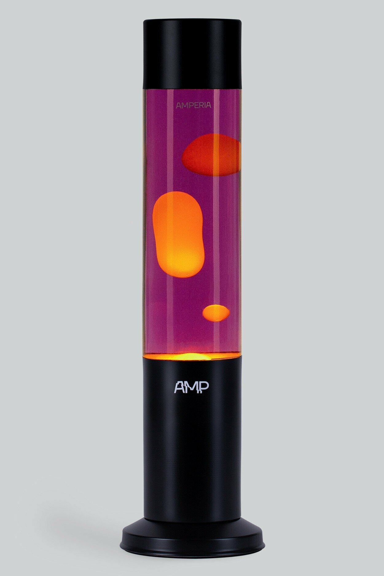 Лава лампа Amperia Tube Оранжевая/Фиолетовая (39 см) Black - фотография № 2