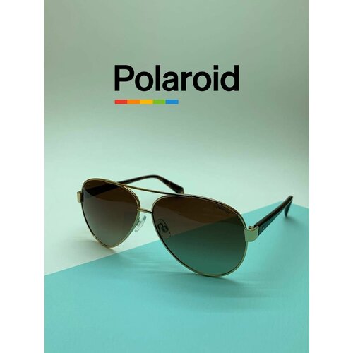 Солнцезащитные очки Polaroid, золотой солнцезащитные очки polaroid коричневый