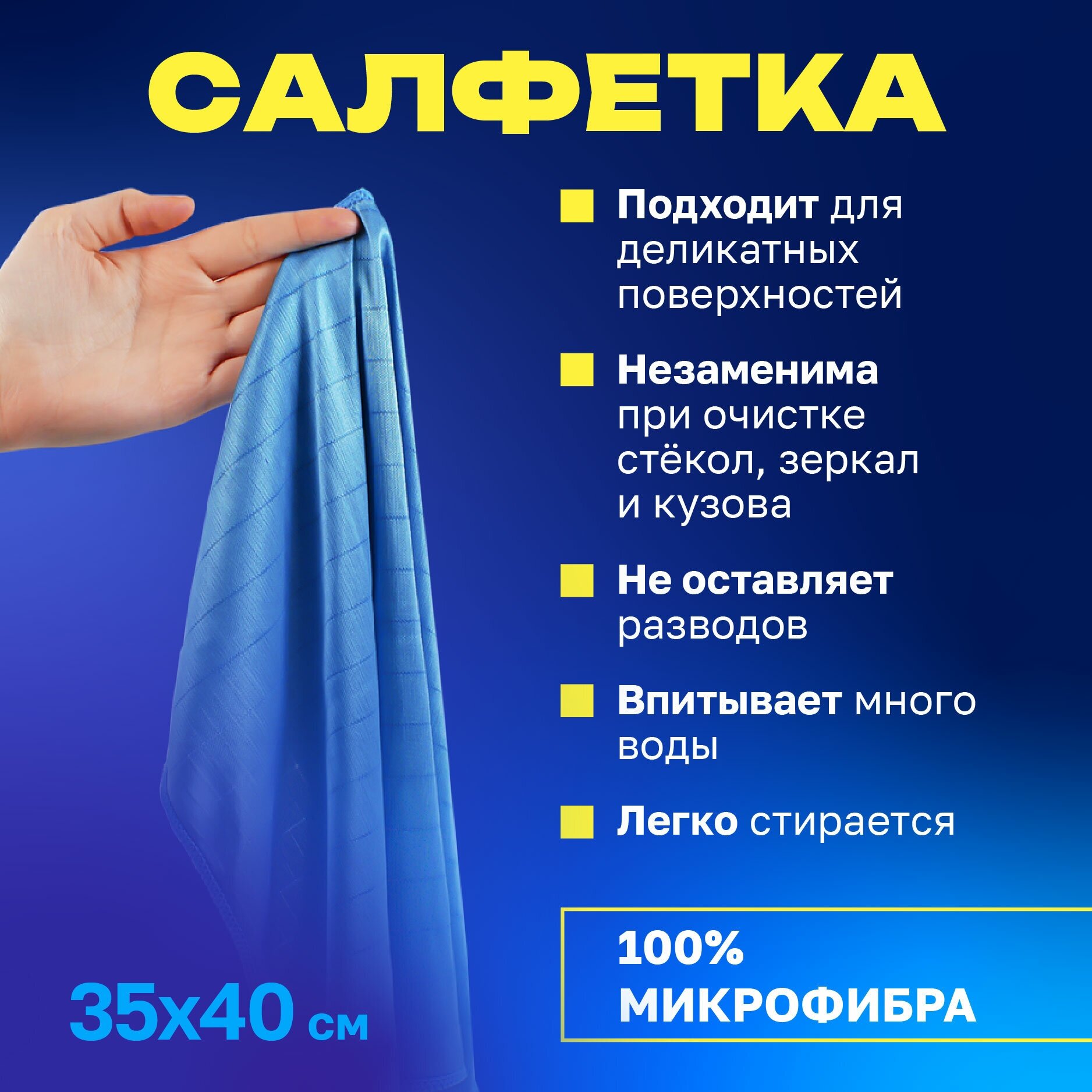 Набор для ухода за авто Полироль для кузова автомобиля 500мл, Салфетка из микрофибры 35х40см в подарок — фото 3