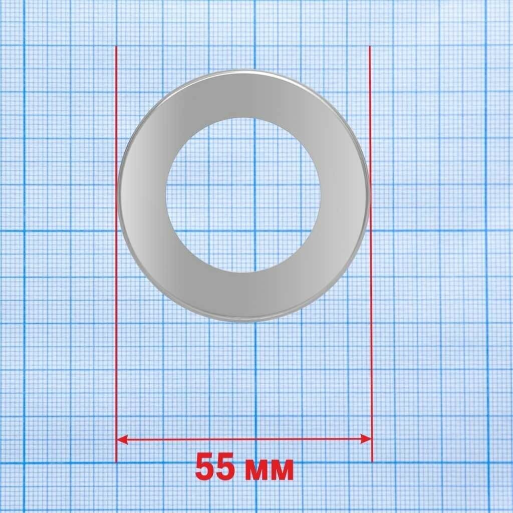 Отражатель для смесителя, нержавейка, хром, 0.55х0.35х0.05 см, 1 ', цилиндр, (55х35х5мм) цилиндр, хром, MasterProf, ИС.131503