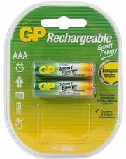 Аккумулятор GP Rechargeable 40AAAHCSV-2CR2, типоразмер ААА, 400 мАч, 1,2 В, 2 шт