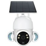 Камера видеонаблюдения уличная, с солнечной панелью, 4G беспроводная камера с слотом под сим карту, и ночным видением - изображение