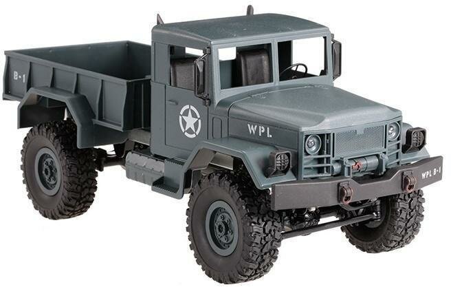 Радиоуправляемый краулер WPL Military Truck 4WD RTR масштаб 1:16 2.4G - WPLB-14R-Blue