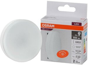 Лампа светодиодная LED Value LVGX5375 10SW/840 10Вт GX53 230В 10х1 RU OSRAM 4058075582095