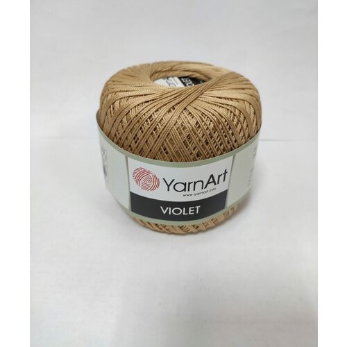 Пряжа YarnArt Violet розово-бежевый (5529), 100%мерсеризованный хлопок, 282м, 50г, 2шт