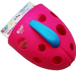 Контейнер для игрушек и банных принадлежностей Roxy-kids ТН-709 на присоске, розовый