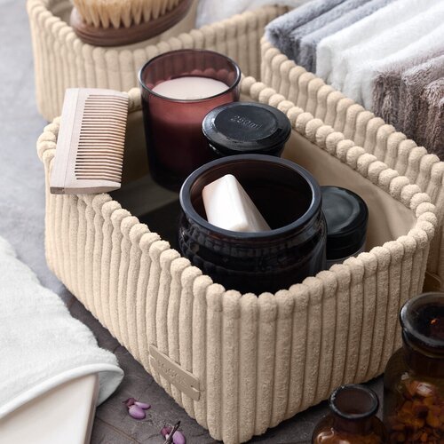 Маджи экрю Набор корзин для хранения 27x20x12 24x16x11 20x14x10 3 пр 3990₽