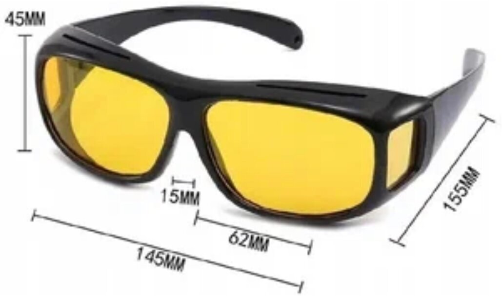 Очки антибликовые для водителей, за рулем авто, очки для вождения, рыбалки (2 штуки) комплект