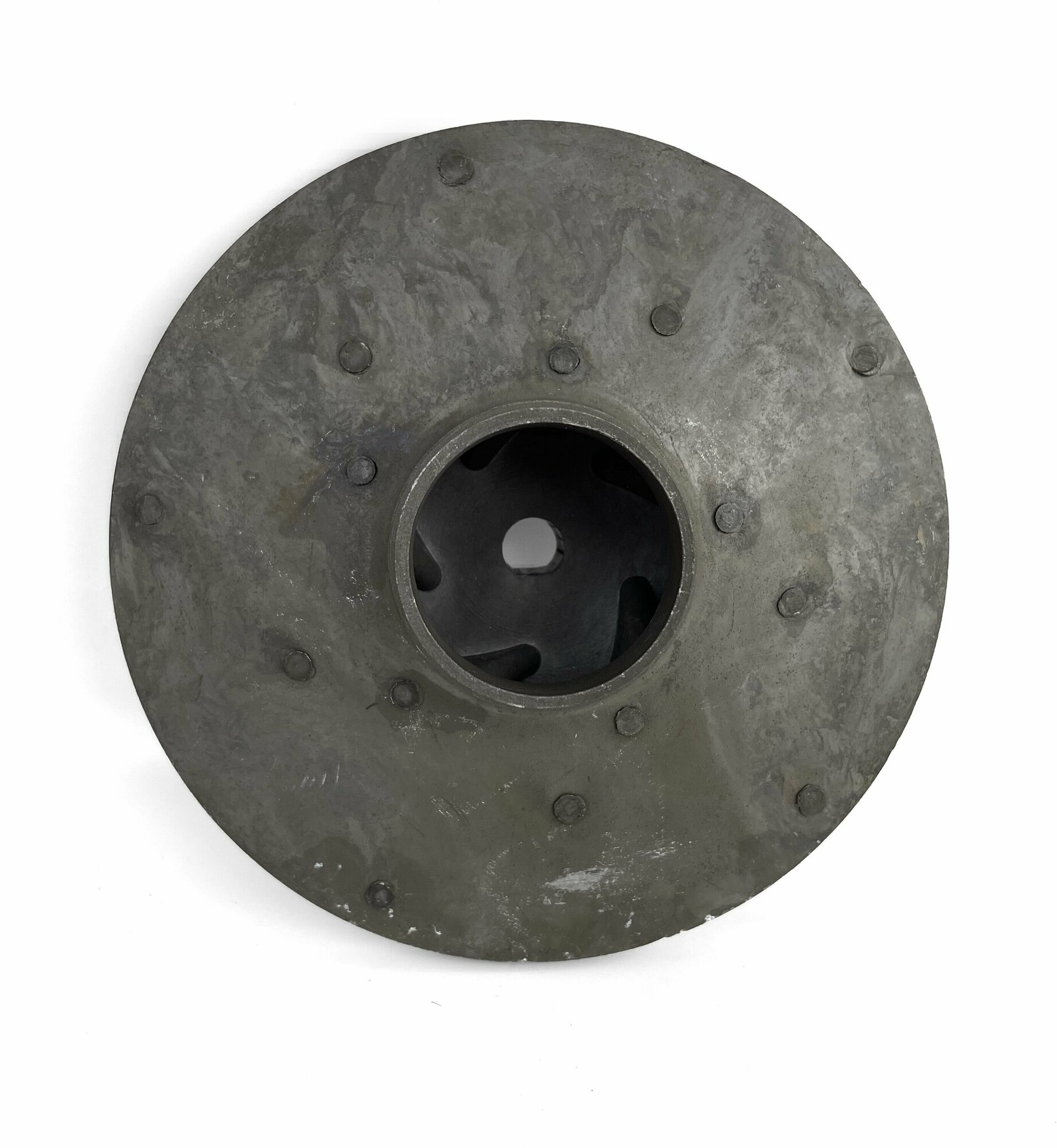 Ремкомплект крыльчатка 130х10 mm без шпонки (выпуклая, металлическая) для насоса БЦ, рабочее колесо для поливочного насоса - фотография № 4