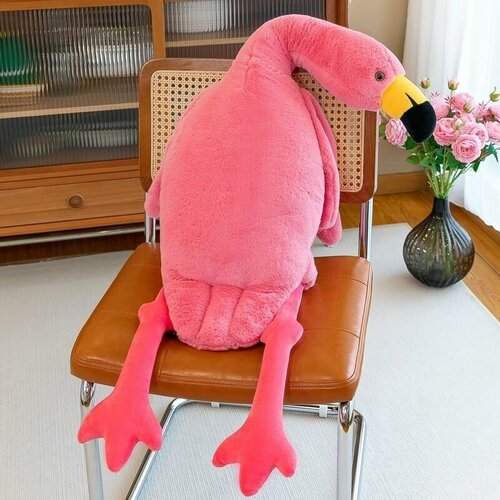 Мягкая игрушка - подушка, антистресс фламинго 90 см