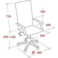 Кресло игровое UT_Echair Кресло IMPREZA к/з, ткань, чер/сер/ор 36-6/12/14-43