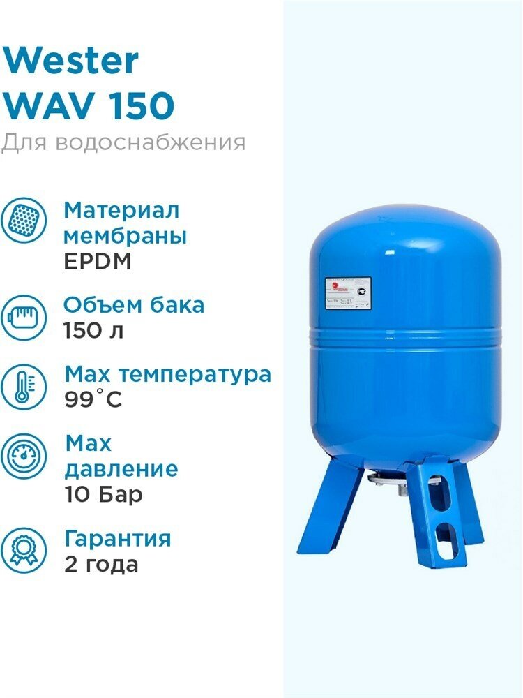 Гидроаккумулятор WESTER WAV 150