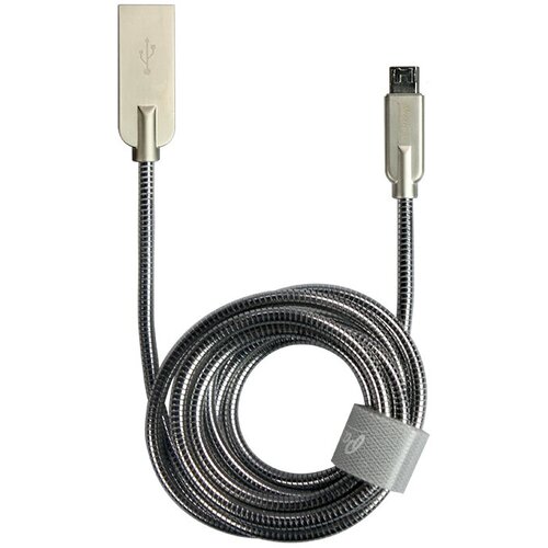 Кабель Steely USB 2.0, microUSB, 1.2м, Partner