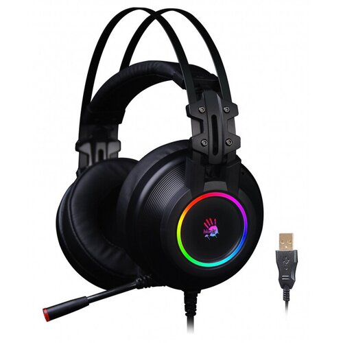 Наушники с микрофоном A4Tech Bloody G528C черный 2м мониторные USB оголовье G528C 374100₽