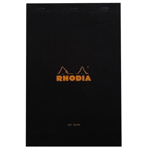 Clairefontaine Блокнот с перфорацией «Rhodia 16» формата А5, обложка черная, 80г/м2, 80л