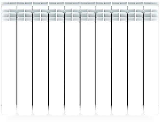 Радиатор Base 500 10 секций нижнее подключение биметалл