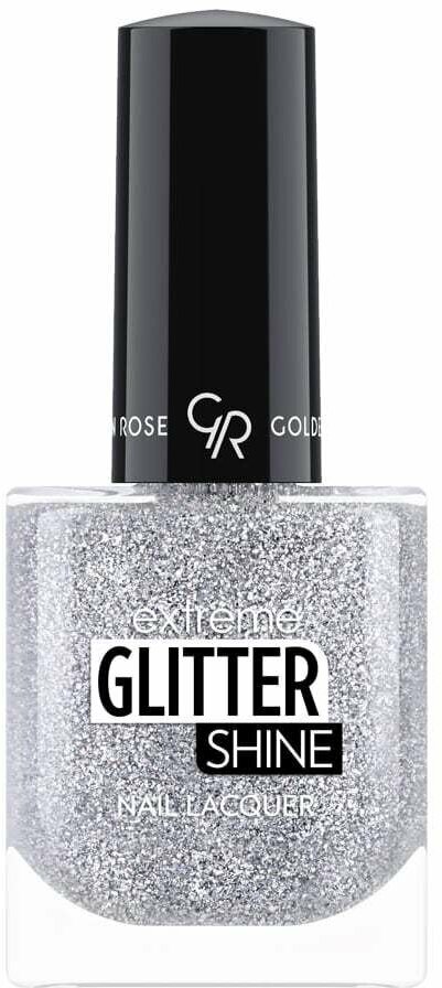 Лак для ногтей с эффектом геля Golden Rose extreme glitter shine nail lacquer 204