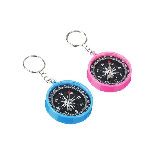 Руссо туристо компас пластиковый 5х45х1см на цепочке микс цветов 459₽