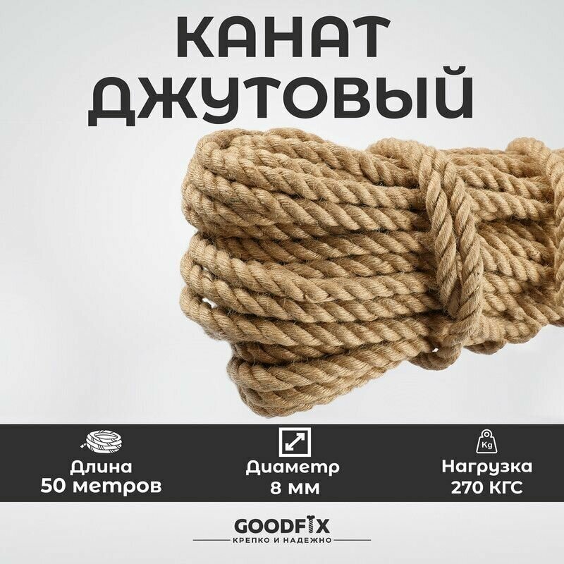 Толстый джутовый канат — купить по низкой цене на Яндекс Маркете