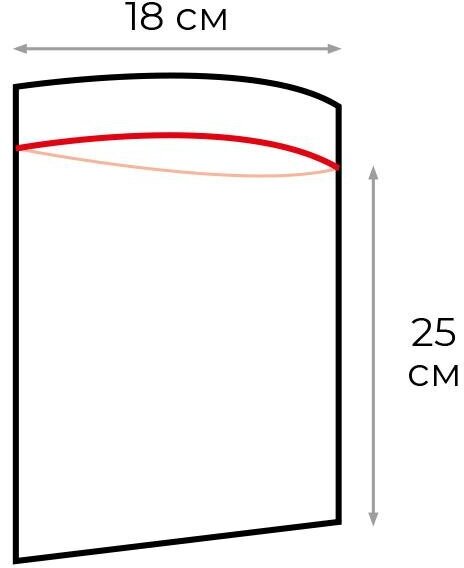 Пакет с замком (Zip Lock) 18х25 см 60 мкм 100 шт/уп - фотография № 3