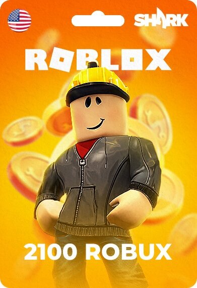 Код пополнения Roblox номинал 25 US, Gift Card 25$, регион США (2100 Robux)