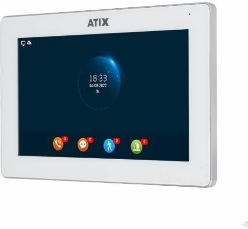 Wi-Fi видеодомофон ATIX AT-I-M721F/IW White с TFT сенсорным экраном 7 дюймов