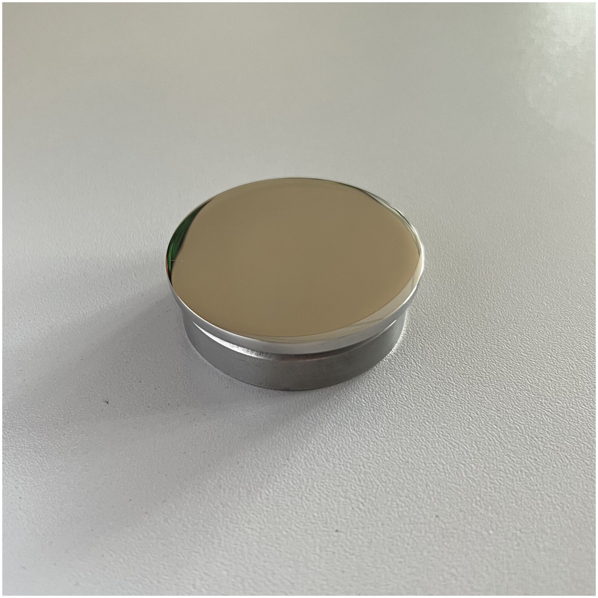 Заглушка плоская литая натеко для перил/труб/поручней из нержавеющей стали AISI 304, 50.8 мм (Комплектующие для ограждений) (2 шт.)