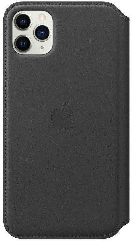 Чехол-книжка Apple Leather Folio для iPhone 11 Pro Max, черный (MX082ZM/A)