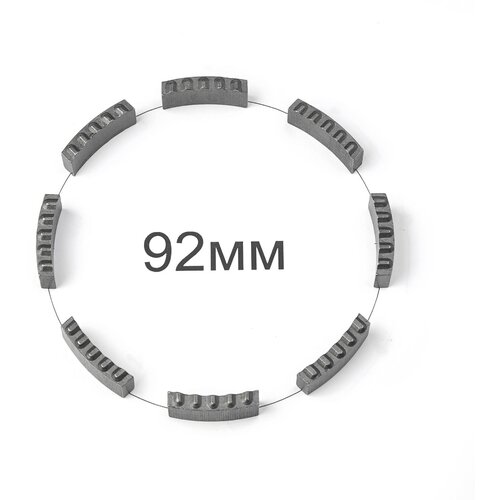 Комплект сегментов для восстановления алмазной коронки 92мм (8 шт)