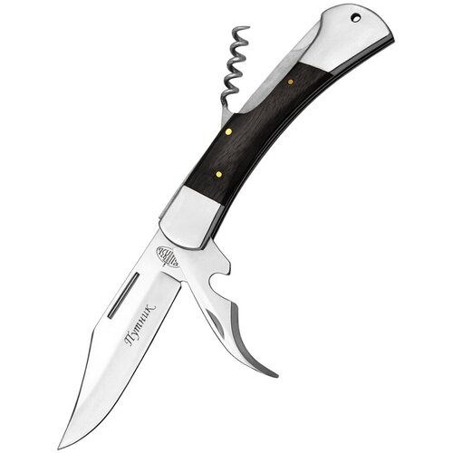 Нож складной Витязь B70-34 (Путник), многопредметный нож, сталь 65Х13 путник