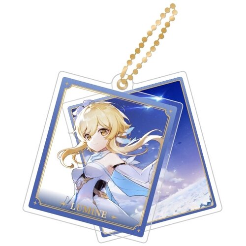 Брелок miHoYo, синий брелок акриловый genshin impact геншин импакт genshin impact character acrylic strap hutao 6974696614848