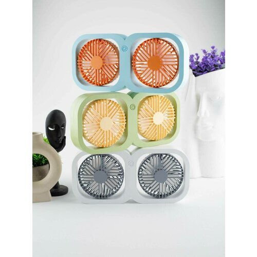 Вентилятор двойной на аккумуляторе поворотный с регулировкой 2 режима скорости 69900₽