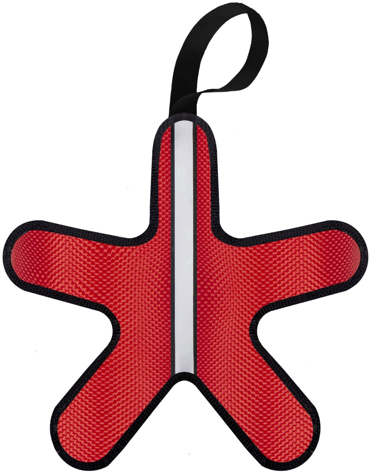 Tappi Игрушка для собак "Вилли", красная звезда со светоотражающей полоской, 29*29 см - фотография № 2