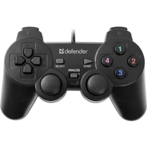 Геймпад Defender Omega USB проводной вибрация для PC USB черный 107000₽