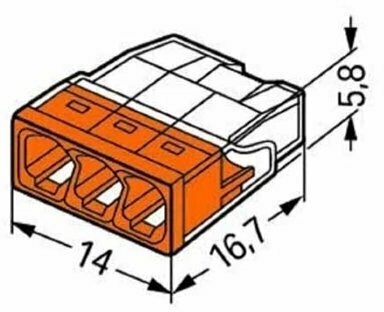 Клемма Wago 2273-203 без пасты комплект 50 шт Оригинал - фотография № 9