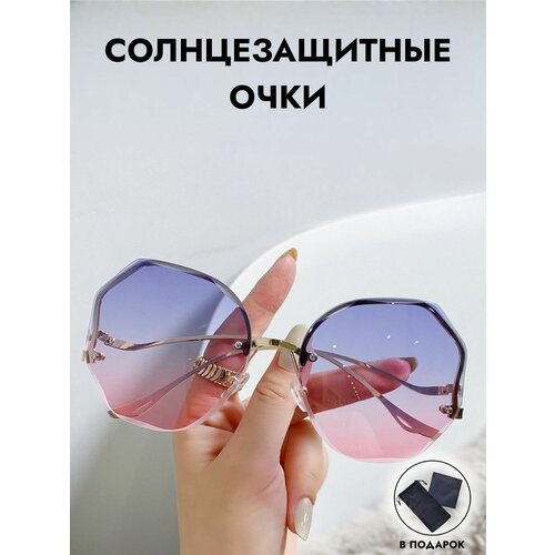 фото Солнцезащитные очки , круглые, оправа: металл, для женщин, мультиколор zabologen