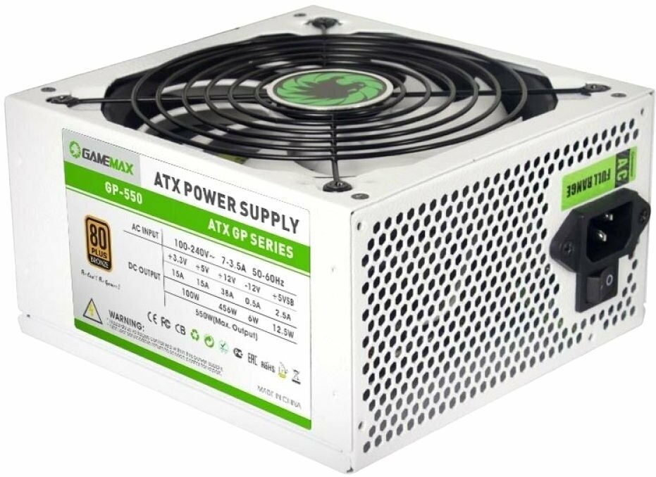 Блок питания ATX 550 Вт GameMax GP-550 EX221641RUS - фото №4