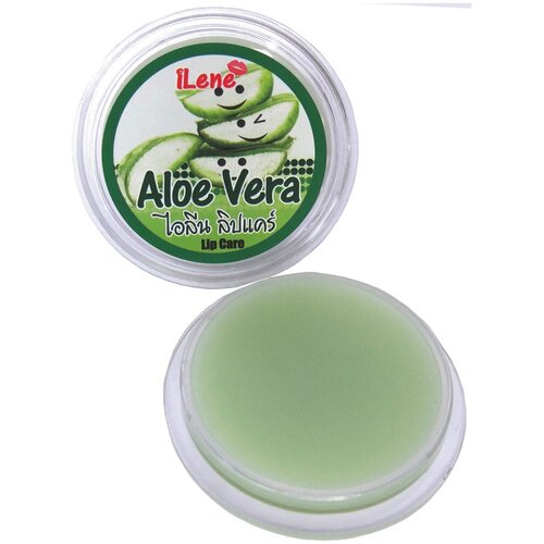 ALOE VERA Lip Moisturizer, iLene (Бальзам для губ увлажняющий алоэ вера), 10 г.