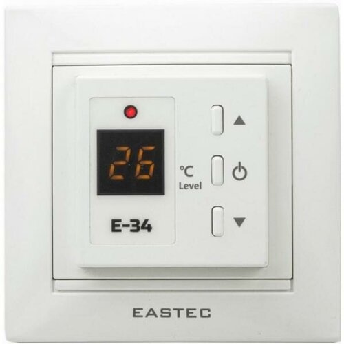 Терморегулятор для теплого пола Eastec E-34 белый (Legrand, Unica) терморегулятор eastec e 34 черный с переходной рамкой schneider atlas