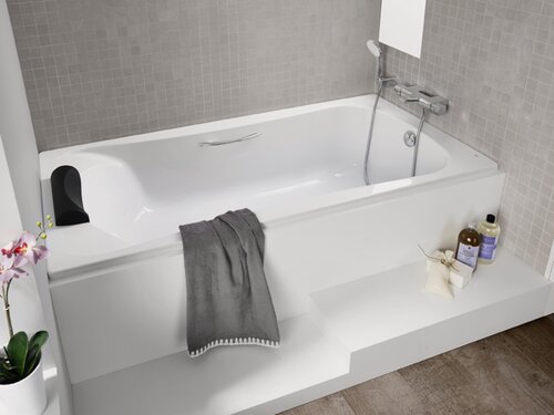 Изображение товара Ванна Roca BeCool ZRU9302852, акриловая, глянцевая, прямоугольная, 170 см x 80 см