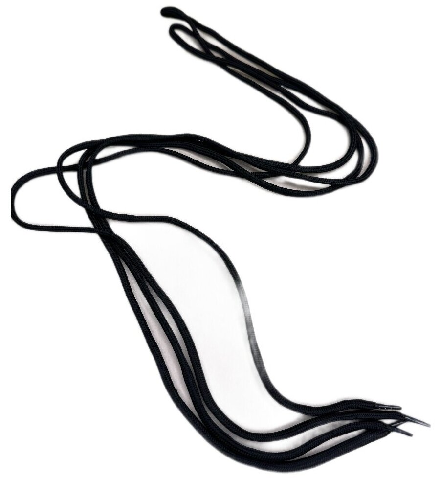 Шнурки Армейские 2 пары комплект черные 200 см