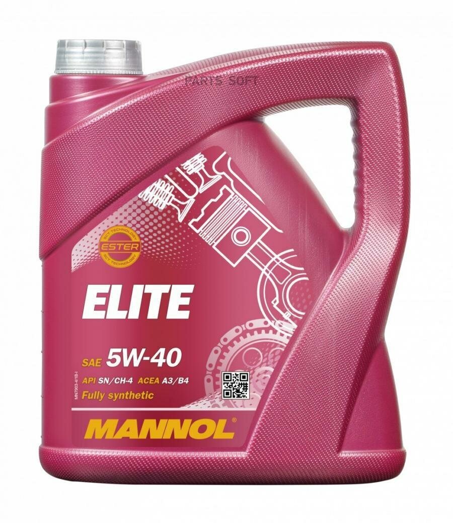 7903-4 MANNOL Синтетическое моторное масло Elite 5w40 SN/CF 4л. MANNOL / арт. MN79034 - (1 шт)