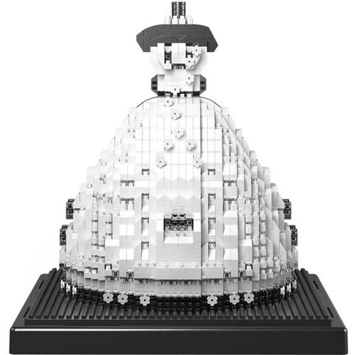 Конструктор 3D из миниблоков Balody Свадебное платье невесты белое в колбе 1375 элементов - BA18415