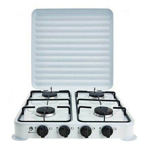 Газ плита василиса ВА-6504 четырехконфорочная белая 528300₽