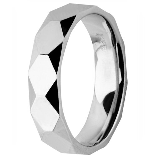 фото Кольцо обручальное azade, серебро, 925 проба, родирование, размер 19.5