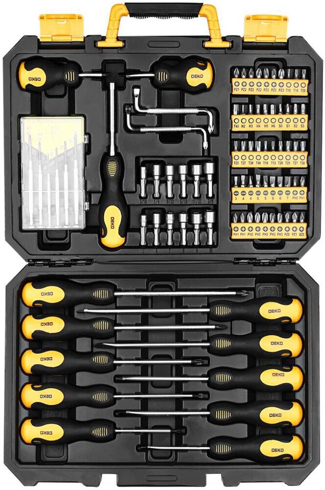 Набор профессиональных отверток и бит DEKO SS83 в чемодане (83 предмета) - фотография № 12