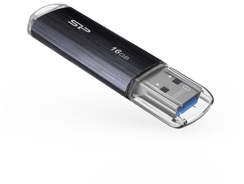 Комплект 4 штук, Флеш-память Silicon Power Blaze B02 16GB USB 3.2, черный, пластик