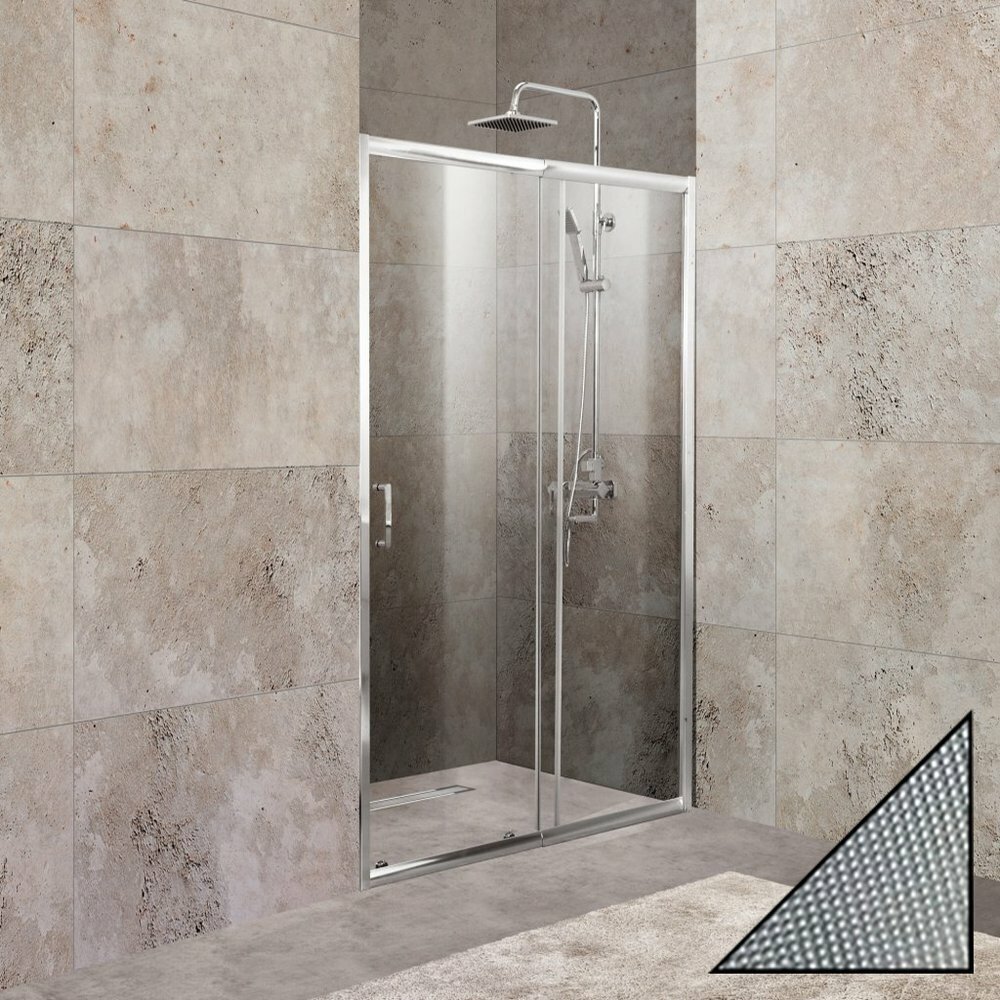 BelBagno Душевая дверь в нишу BelBagno Unique BF-1-120/135-P-Cr стекло punto