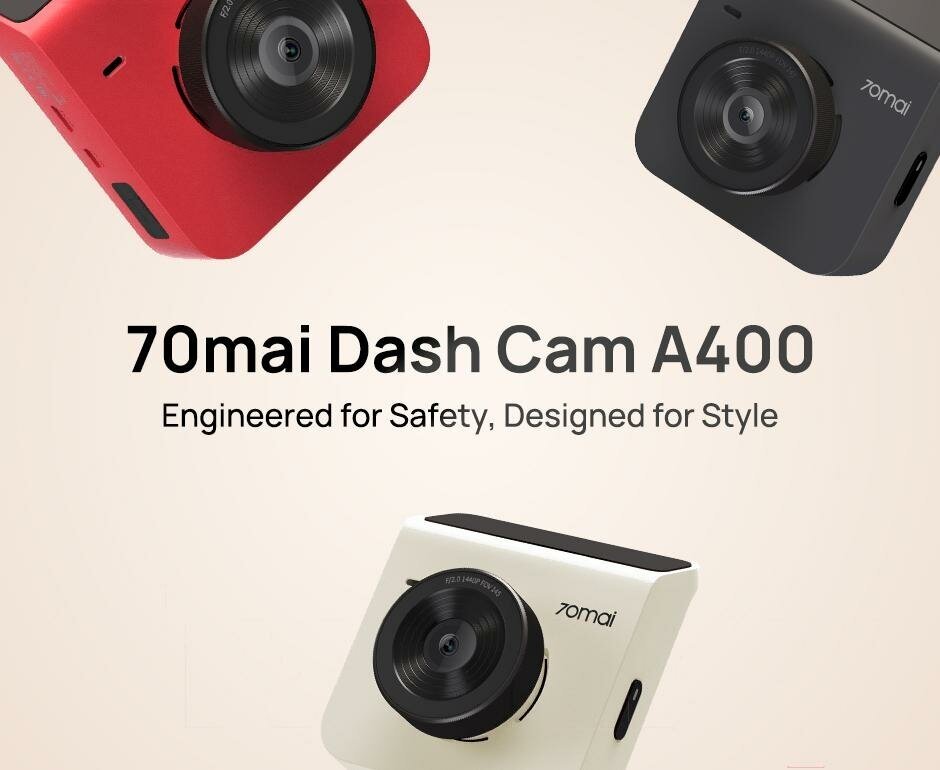 Видеорегистратор 70MAI Dash Cam A400, серый - фото №10