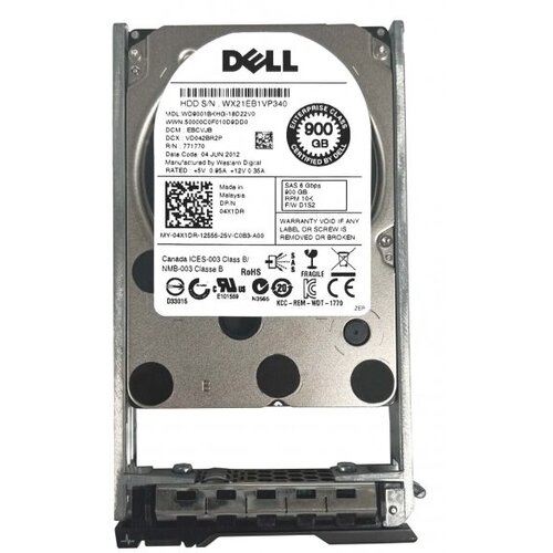 Жесткий диск Dell 04X1DR 900Gb SAS 25 HDD 5100500₽
